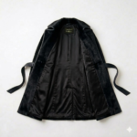 Black Pony Hair Trench Coat