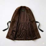 Brown Pony Hair Trench Coat