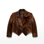 pony hair-on cowhide leather jacket
