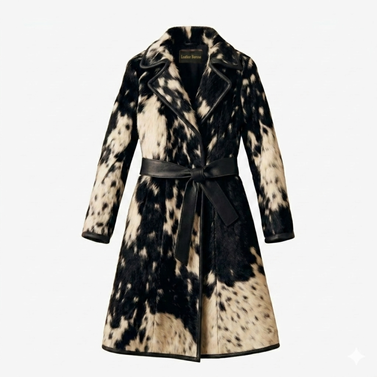pony hair trench coat