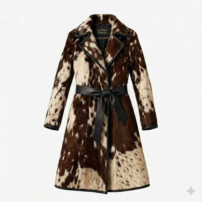 Pony Hair-On Trench Coat