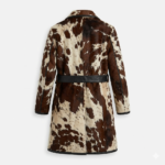 pony hair-on trench coat